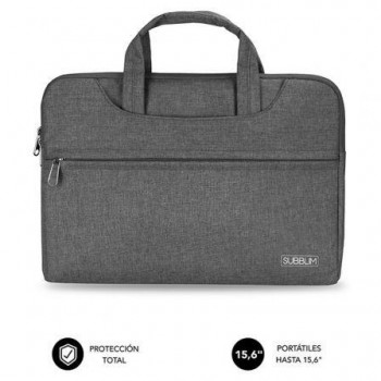 MALETIN PORTATIL SUBBLIM LAPTOP SLEEVE 15,6\c GRIS