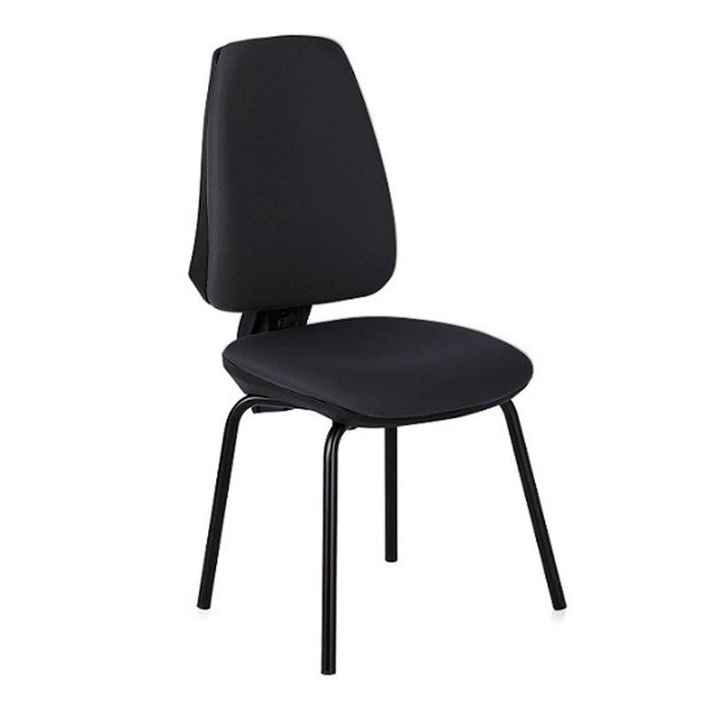 SILLA DILEOF ADAPTA -PRO  CUATRO PATAS SIN BRAZOS AZUL