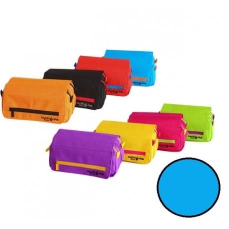 PORTA LAPIZ ESCOLAR TRIPLE MULTILINE NARANJA