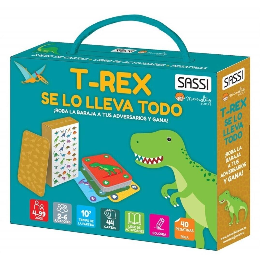 MANOLITO BOOKS JUEGO DE CARTAS T-REX SE LO LLEVA TODO